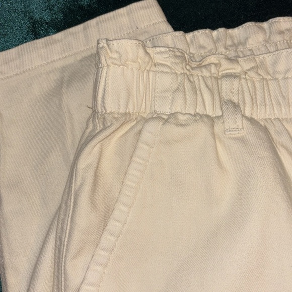 Universal Thread High Rise Ivory Paper Bag Stretch Waist Jeans Size 14 - Picture 3 of 9